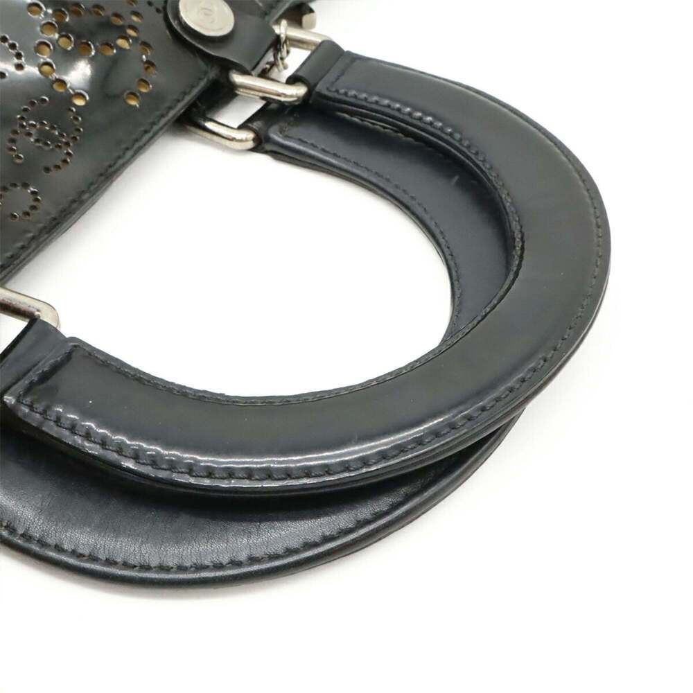 CHANEL Black Leather Logo Tote Bag - Picture 5 of 10